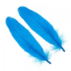 Gåse skulder fjer - Kingfisher Blue