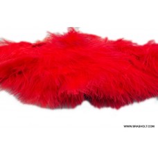 Marabou blood quill fl.red